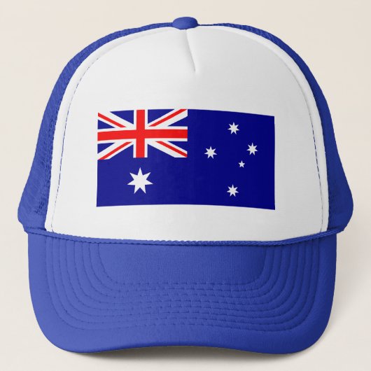 Patriottische Australische vlag Trucker Pet (Voorkant)