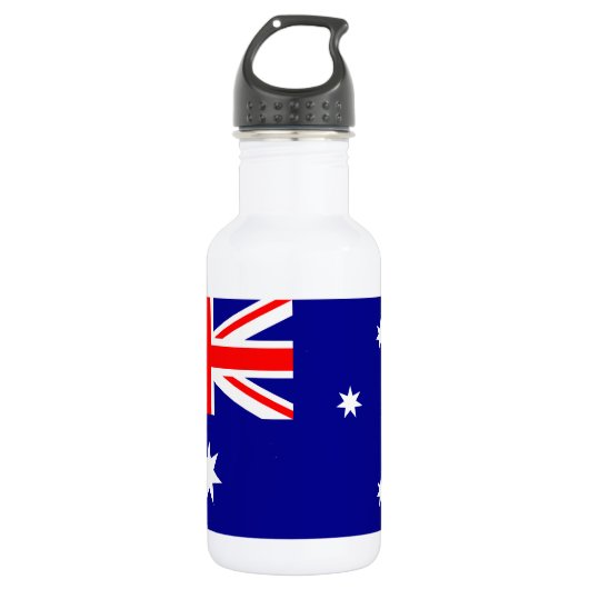 Patriottische Australische vlag Waterfles (Voorkant)