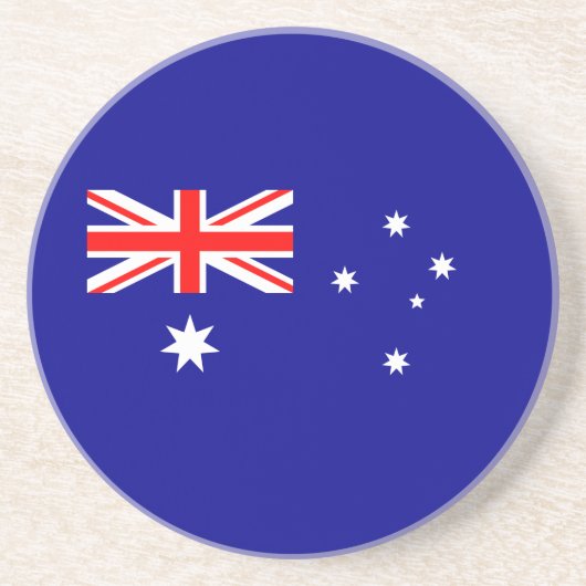 Patriottische Australische vlag Zandsteen Onderzetter (Voorkant)