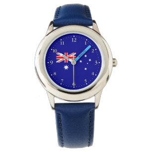 Patriottische Australische Vlaggenhorloge Horloge