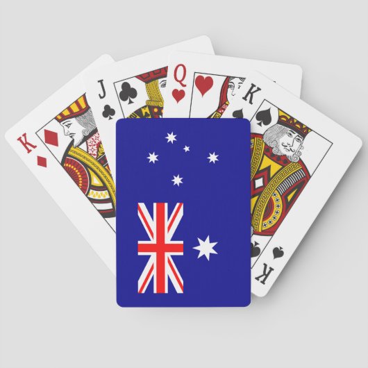 Patriottische Australische vlagspelkaarten Pokerkaarten (Achterkant)