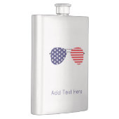 Patriottische Aviator Zonnebril Sterren Stripes Co Flacon (Rechts)