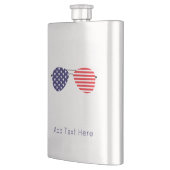 Patriottische Aviator Zonnebril Sterren Stripes Co Flacon (Links)