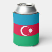 Patriottische Azerbeidzjaanse Vlag Blikje Koeler (Blikje Achterkant)