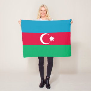 Patriottische Azerbeidzjaanse Vlag Fleece Deken