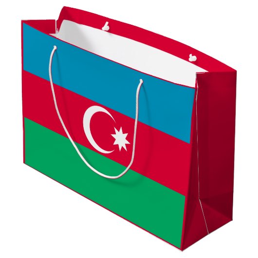 Patriottische Azerbeidzjaanse vlag Groot Cadeauzakje (Achterkant Gekanteld)