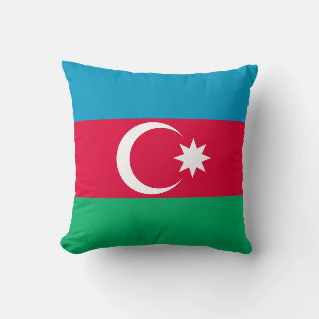 Patriottische Azerbeidzjaanse vlag Kussen (Voorkant)