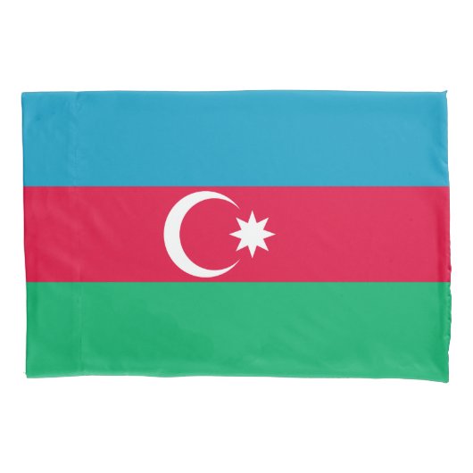 Patriottische Azerbeidzjaanse vlag Kussensloop (Voorkant)