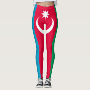 Patriottische Azerbeidzjaanse Vlag Leggings