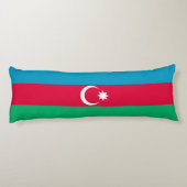 Patriottische Azerbeidzjaanse vlag Lichaamskussen (Achterkant)