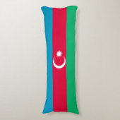 Patriottische Azerbeidzjaanse vlag Lichaamskussen (Voorkant Verticaal)