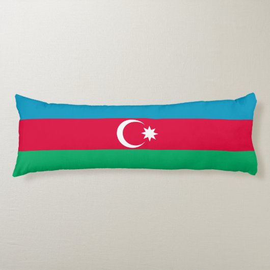 Patriottische Azerbeidzjaanse vlag Lichaamskussen (Voorkant)