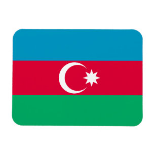 Patriottische Azerbeidzjaanse vlag Magneet