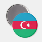 Patriottische Azerbeidzjaanse vlag Magneet (Voorkant / Achterkant)