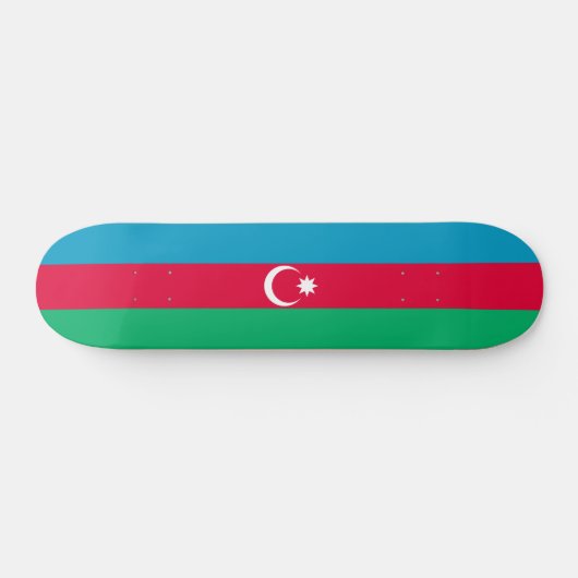 Patriottische Azerbeidzjaanse vlag Persoonlijk Skateboard (Horizontaal)