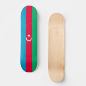 Patriottische Azerbeidzjaanse vlag Persoonlijk Skateboard (Voorkant)