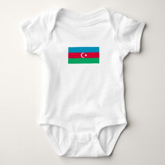 Patriottische Azerbeidzjaanse vlag Romper (Voorkant)