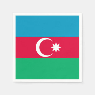 Patriottische Azerbeidzjaanse vlag Servetten