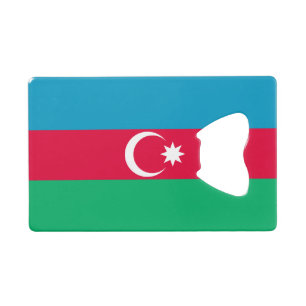 Patriottische Azerbeidzjaanse Vlag Sleutelhanger F Creditkaart Flessenopener
