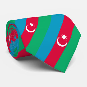 Patriottische Azerbeidzjaanse vlag Stropdas
