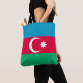 Patriottische Azerbeidzjaanse vlag Tote Bag (Dichtbij)