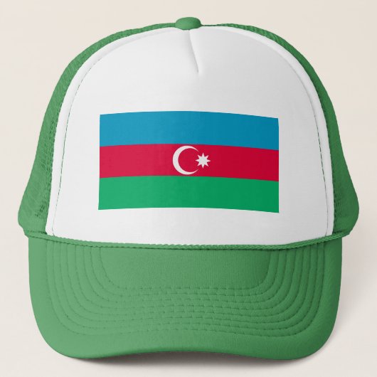 Patriottische Azerbeidzjaanse vlag Trucker Pet (Voorkant)