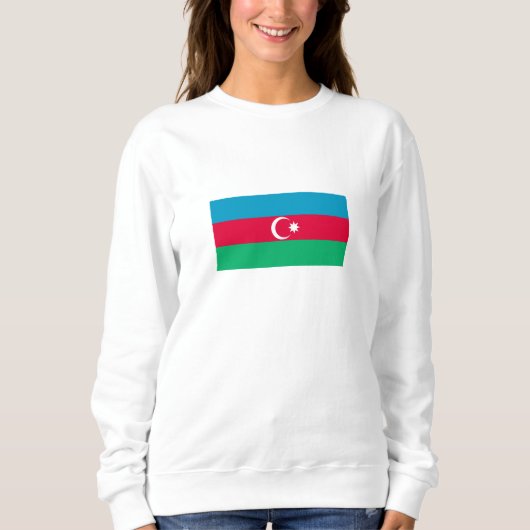 Patriottische Azerbeidzjaanse vlag Trui (Voorkant)