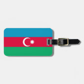 Patriottische Azerbeidzjan vlag Bagagelabel (Voorkant horizontaal)