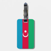 Patriottische Azerbeidzjan vlag Bagagelabel (Achterkant verticaal)