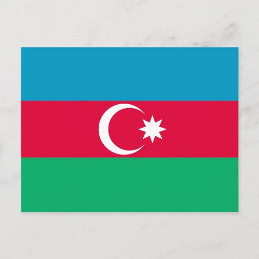 Patriottische Azerbeidzjan vlag Briefkaart (Voorkant)