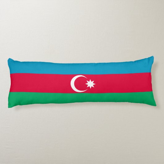 Patriottische Azerbeidzjan vlag Lichaamskussen (Achterkant)