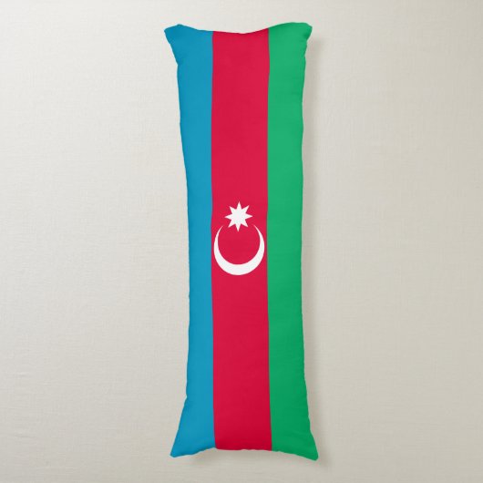 Patriottische Azerbeidzjan vlag Lichaamskussen (Voorkant Verticaal)