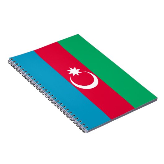 Patriottische Azerbeidzjan vlag Notitieboek (Rechterzijde)