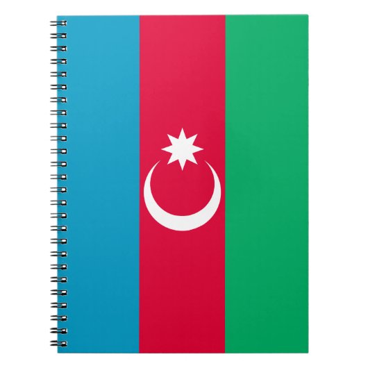 Patriottische Azerbeidzjan vlag Notitieboek (Voorkant)