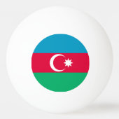 Patriottische Azerbeidzjan vlag Pingpongbal (Voorkant)