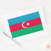 Patriottische Azerbeidzjan vlag Rechthoekige Sticker (Envelop)