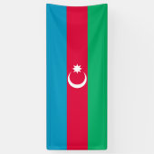 Patriottische Azerbeidzjan vlag Spandoek (Verticaal)