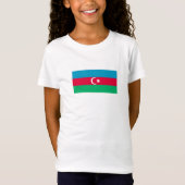 Patriottische Azerbeidzjan vlag T-shirt (Voorkant)