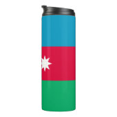 Patriottische Azerbeidzjan vlag Thermosbeker (Geroteerd rechts)