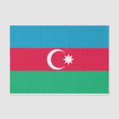 Patriottische Azerbeidzjan vlag Tissuepapier (Voorkant)