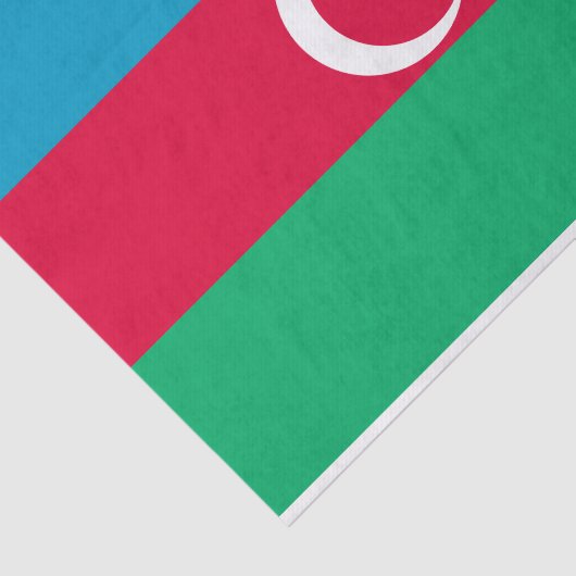 Patriottische Azerbeidzjan vlag Tissuepapier (Detail)