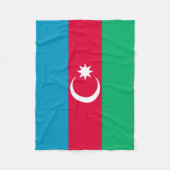Patriottische Azerbeidzjan Vlag Vleekbank Fleece Deken (Voorkant)