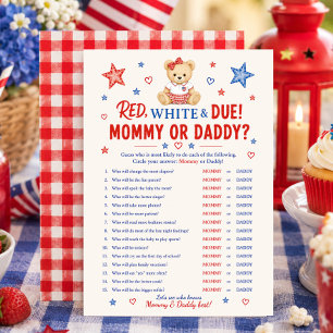 Patriottische Baby ABC spelkaart Kaart