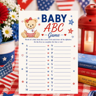 Patriottische Baby ABC Spelkaart Kaart
