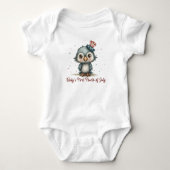 Patriottische Baby Arend 4 juli Romper (Voorkant)