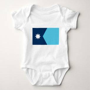 Patriottische baby-body met vlag van Minnesota Romper