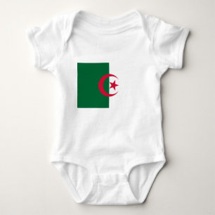 Patriottische baby bodysuit met Algerijnse vlag