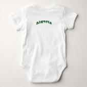 Patriottische baby bodysuit met Algerijnse vlag (Achterkant)