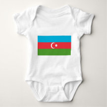 Patriottische baby bodysuit met Azerbeidzjan