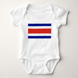 Patriottische baby bodysuit met Costa Ricaanse vla